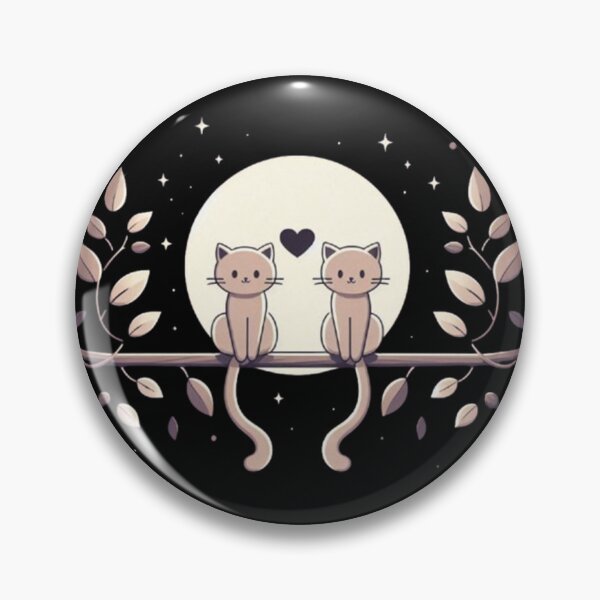Item preview, Moonlit Cats – Valentine’s Tree Branch Romance designed and sold by Dogandesighn.