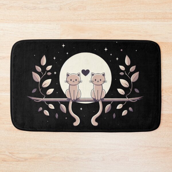 Item preview, Moonlit Cats – Valentine’s Tree Branch Romance designed and sold by Dogandesighn.