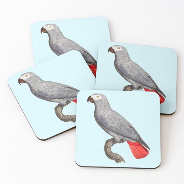 Item preview, Quaker Grey Parrot Bird Cute Pet Art designed and sold by Retr0Tshirts.