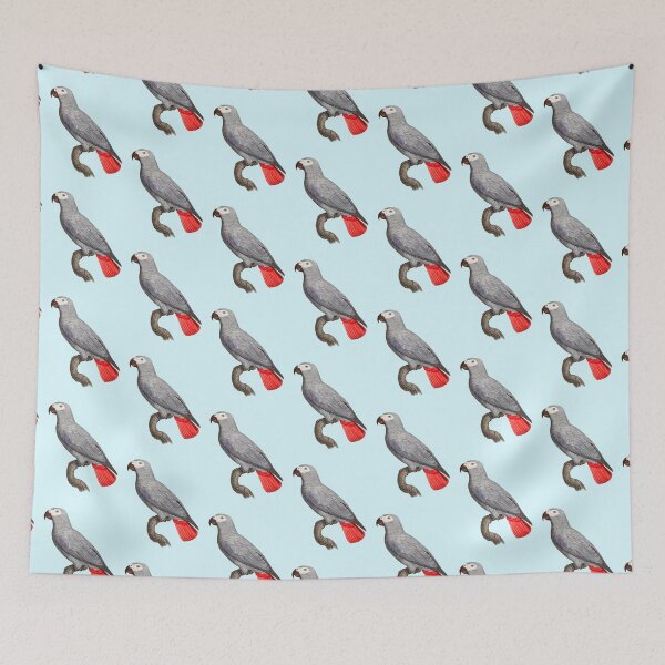 Item preview, Quaker Grey Parrot Bird Cute Pet Art designed and sold by Retr0Tshirts.