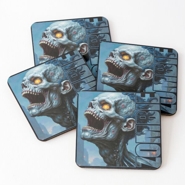 Item preview, Undead Howl – Screaming Zombie Horror Illustration designed and sold by pseudo7.