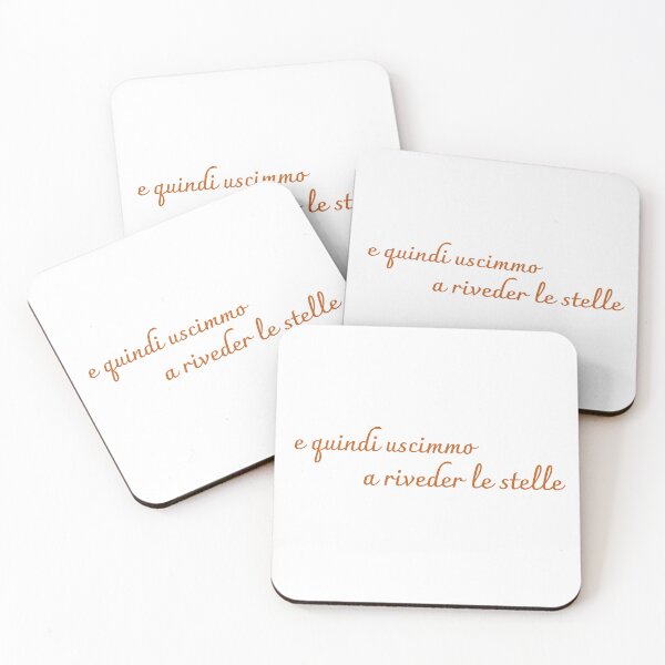 Item preview, E Quindi Uscimmo a Riveder le Stelle — Dante Inferno Quote Typography designed and sold by OrikuStudio.
