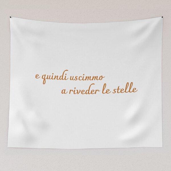 Item preview, E Quindi Uscimmo a Riveder le Stelle — Dante Inferno Quote Typography designed and sold by OrikuStudio.