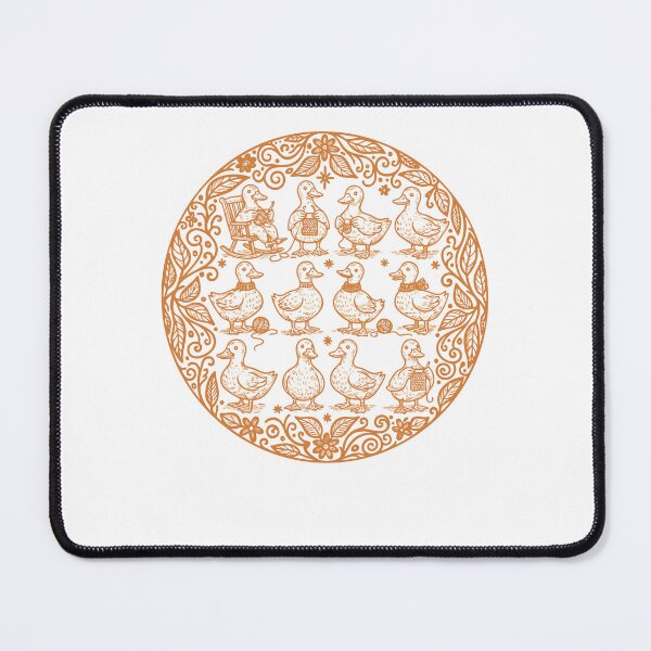 Item preview, Funny Crochet Ducks Mandala For Crochet Lovers designed and sold by LuminOrb.