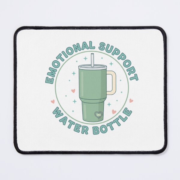 Item preview,  Emotional Support Water Bottle Sticker - Hydration Reminder Stanley Cup Hydroflask Funny designed and sold by RealVibeVault.