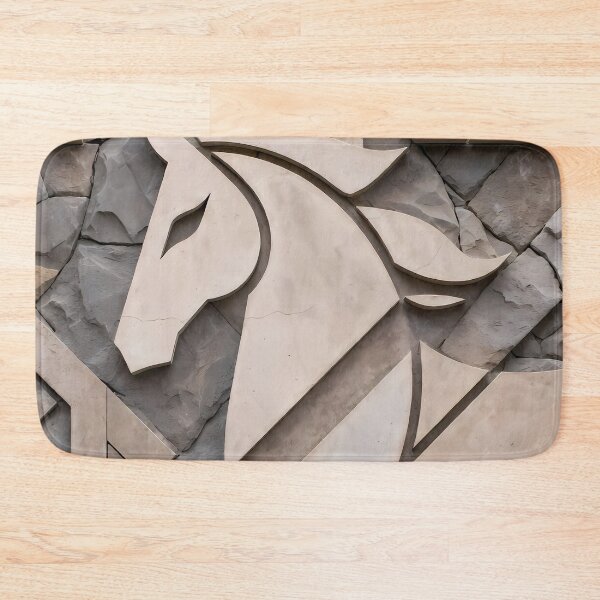 Item preview, Horse Theme Rock Wall Mural (image size 7840x11680) designed and sold by Digital-Davinci.