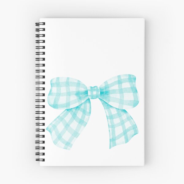 Item preview, Pastel Blue Gingham Check Bow designed and sold by AnimaliaStar.