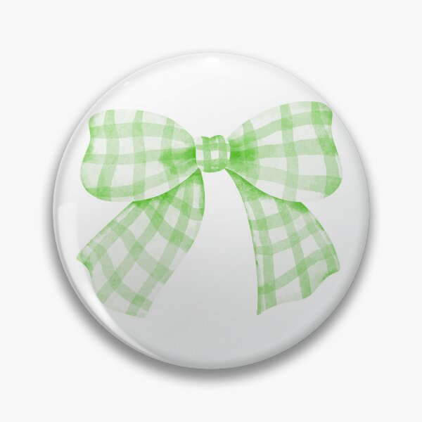 Item preview, Pastel Green Gingham Check Bow designed and sold by AnimaliaStar.