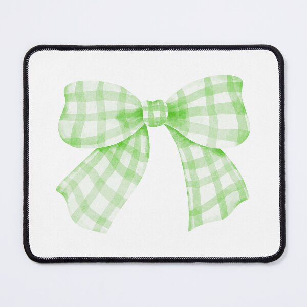 Item preview, Pastel Green Gingham Check Bow designed and sold by AnimaliaStar.