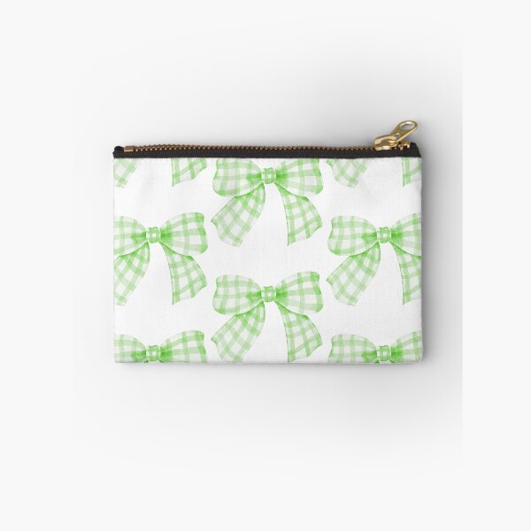 Item preview, Pastel Green Gingham Check Bow designed and sold by AnimaliaStar.