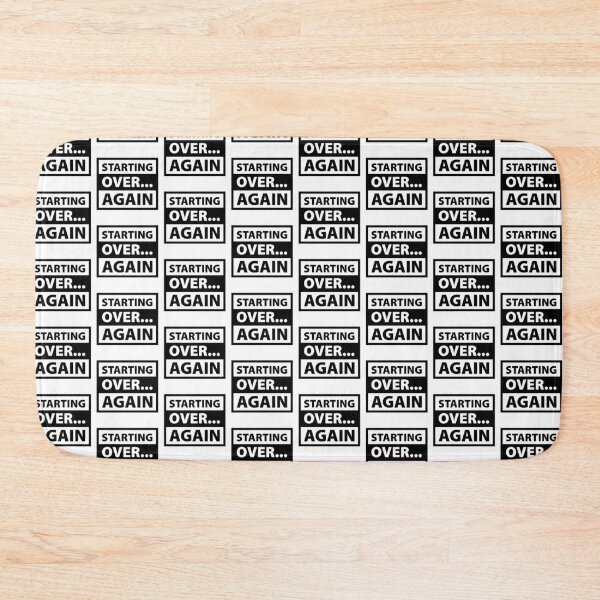 Item preview, Starting Over Again Minimalist Typography designed and sold by DavidTeeStudio.