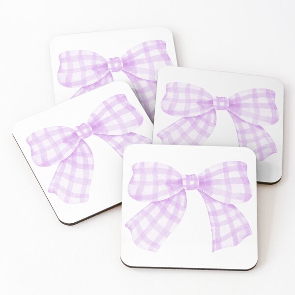 Item preview, Pastel Purple Gingham Check Bow designed and sold by AnimaliaStar.
