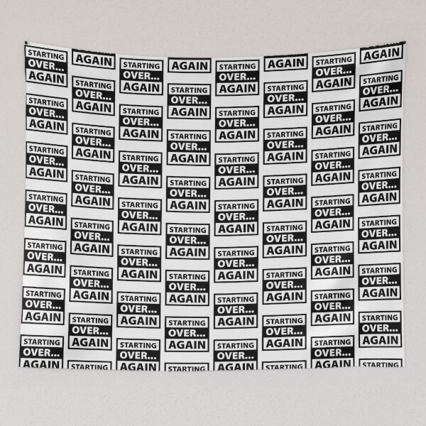 Item preview, Starting Over Again Minimalist Typography designed and sold by DavidTeeStudio.