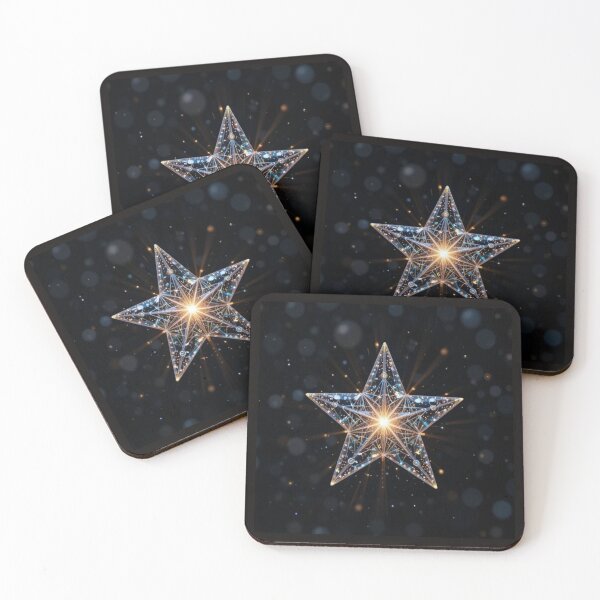 Item preview, Beautiful geometric sparkling Christmas star  designed and sold by NivyasArtistry.
