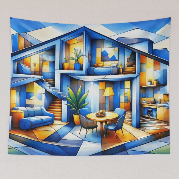 Item preview, Geometric house full of life designed and sold by Sigtrix.