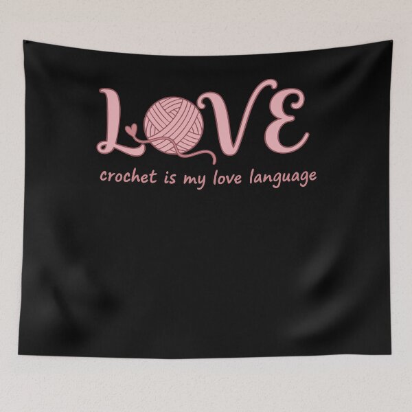 Item preview, Love Crochet Is My Love Language Funny Crochet designed and sold by LuminOrb.