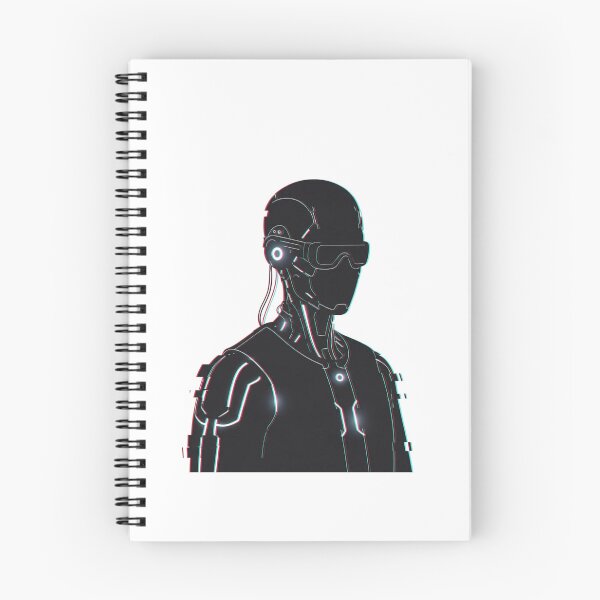 Item preview, Minimal Glitch Cyborg Profile Futuristic Cyberpunk Art designed and sold by INNER WINNER YOU.