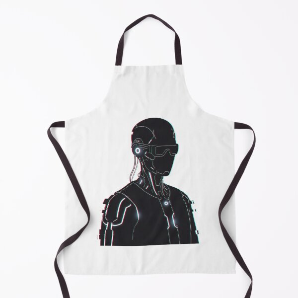Item preview, Minimal Glitch Cyborg Profile Futuristic Cyberpunk Art designed and sold by INNER WINNER YOU.