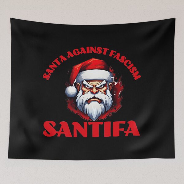 Item preview, Santifa Santa Against Fascism Anti Fascist Funny Christmas Parody  designed and sold by Bruceiee495.
