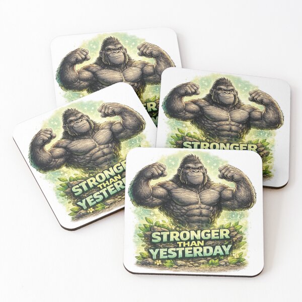 Item preview, Positive Gorilla Lifestyle Motivation Design designed and sold by gabeszshop.