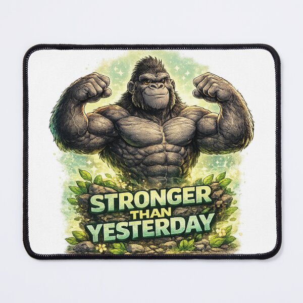 Item preview, Positive Gorilla Lifestyle Motivation Design designed and sold by gabeszshop.