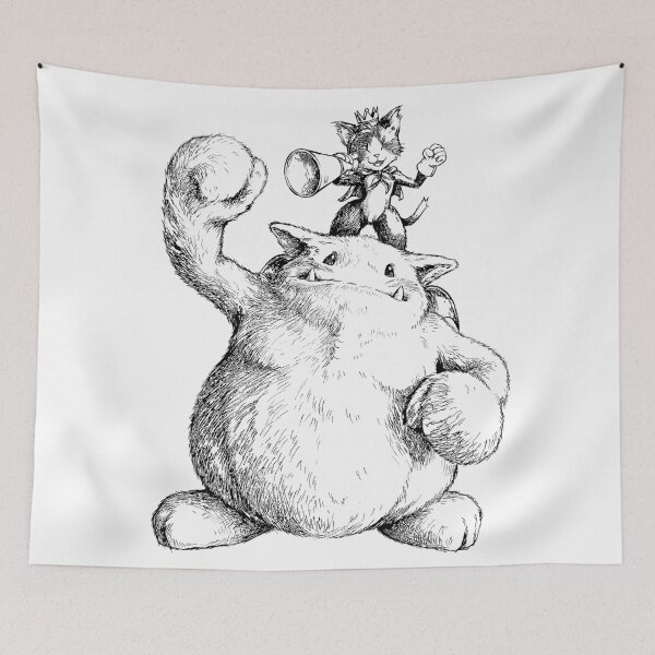 Item preview, Cait Sith and Moogle Final Fantasy VII FF7 FFVII Fanart designed and sold by bapupa.