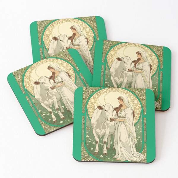 Item preview, St Brigid and White Cow designed and sold by taiche.