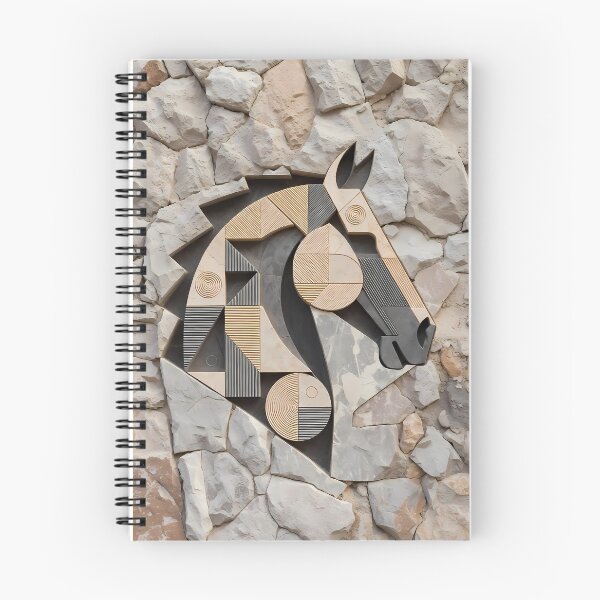 Item preview, Horse Theme Rock Wall Mural (image size 7840x11680) designed and sold by Digital-Davinci.