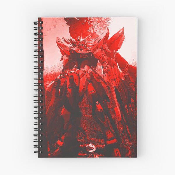 Item preview, red freedom gundam seed bali artwork design black white full colour illustration  designed and sold by sabartgunpla.