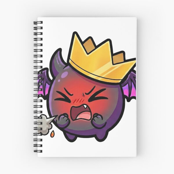 Item preview, Zot the Tiny Demon: Cute Rage & Fire Breath Fail (Funny Kawaii Sticker) designed and sold by ColorTheoryLab.