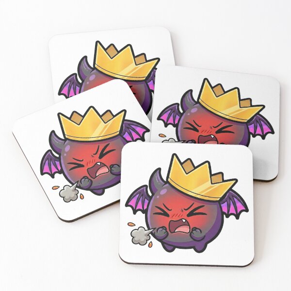 Item preview, Zot the Tiny Demon: Cute Rage & Fire Breath Fail (Funny Kawaii Sticker) designed and sold by ColorTheoryLab.