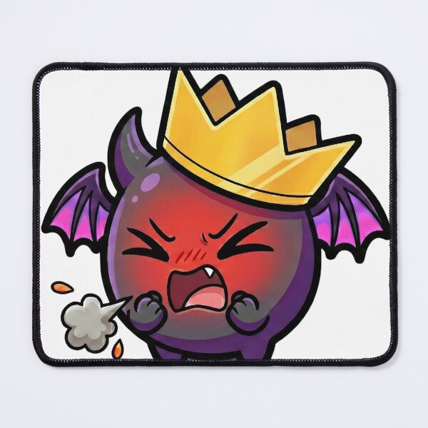Item preview, Zot the Tiny Demon: Cute Rage & Fire Breath Fail (Funny Kawaii Sticker) designed and sold by ColorTheoryLab.