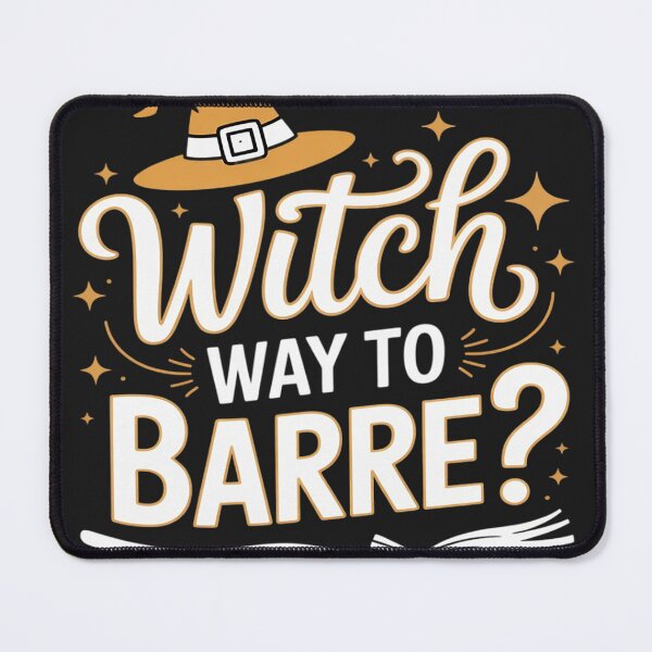 Item preview, Funny Barre Halloween Witch Way to Barre designed and sold by trinfhri.