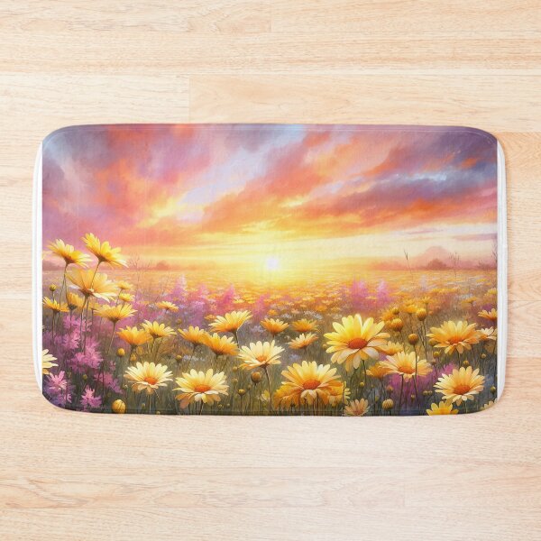 Item preview, Vibrant Flower Meadow at Sunset designed and sold by paulrommer.