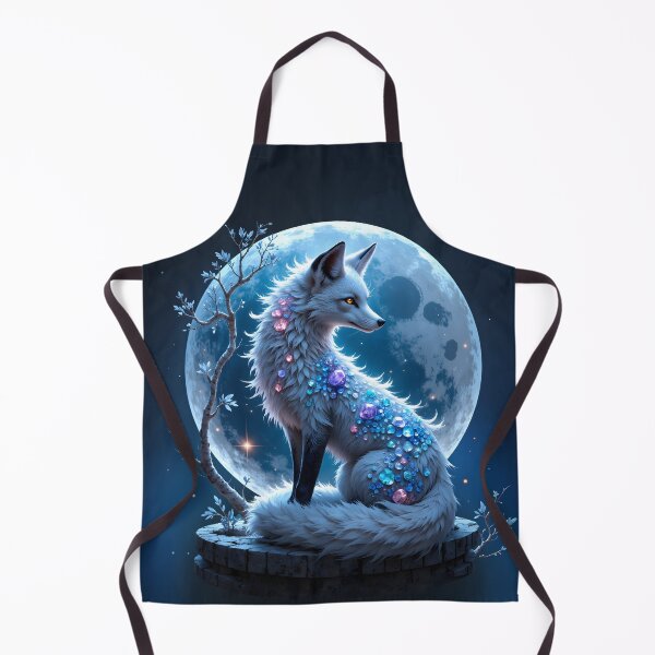 Item preview, Moonlit Crystal Fox – Guardian of Silent Dreams designed and sold by nicky2342.