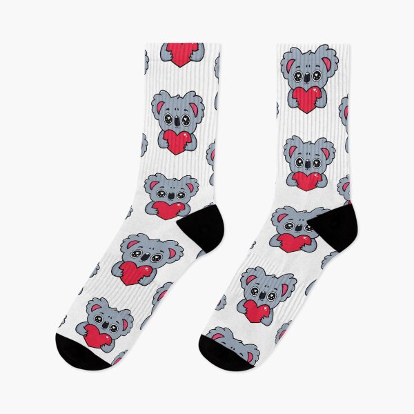 Item preview, Koala Holding Heart – Kawaii Valentine Animal designed and sold by MarshallStickerX.