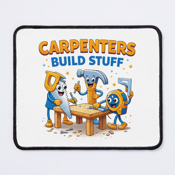 Item preview, Carpenters Build Stuff Cute Cartoon Tools designed and sold by MJO80.