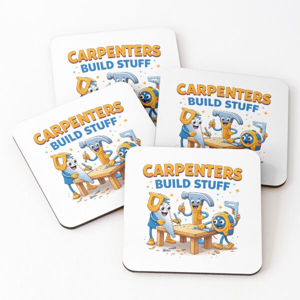 Item preview, Carpenters Build Stuff Cute Cartoon Tools designed and sold by MJO80.
