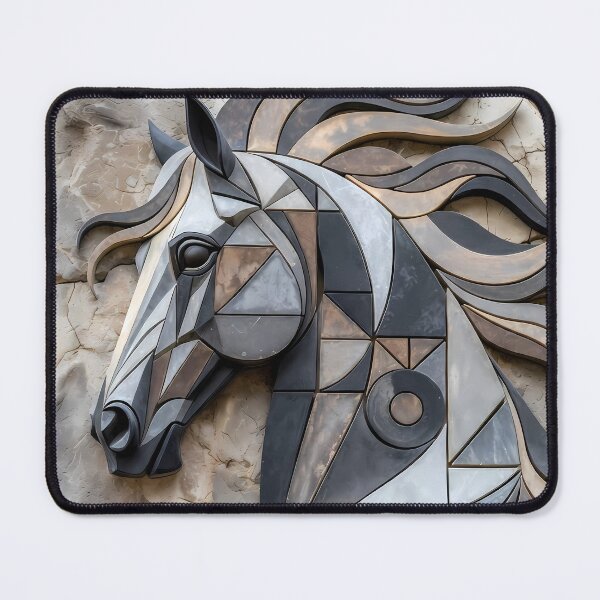 Item preview, Horse Theme Rock Wall Mural (image size 7840x11680) designed and sold by Digital-Davinci.