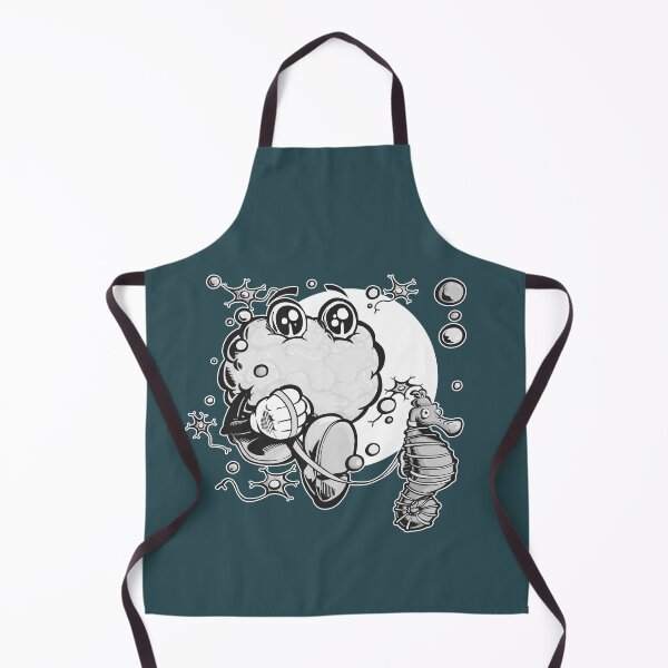 Item preview, Brain & Seahorse (black & white version) designed and sold by TomiAx.
