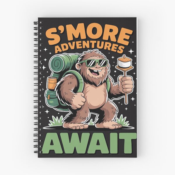 Item preview, Funny S'more Adventures Await Bigfoot Camping designed and sold by trinfhri.