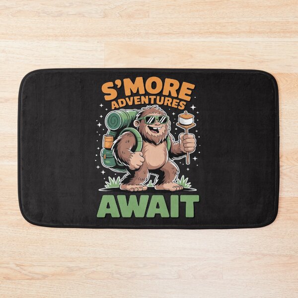 Item preview, Funny S'more Adventures Await Bigfoot Camping designed and sold by trinfhri.