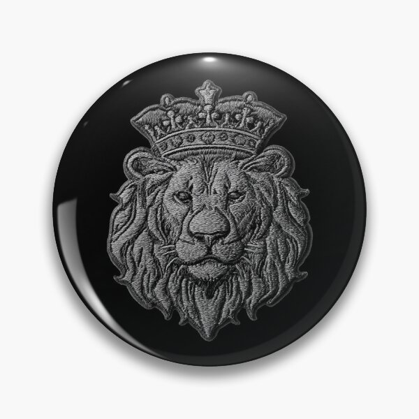 Item preview, Lion Head Patch Embroidery Fabric Stitched Patch designed and sold by HappyPatchClub.