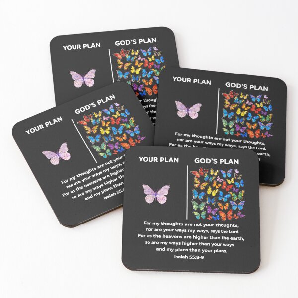 Item preview, Your Plan and God's Plan Butterflies Isaiah 558-9  designed and sold by ArleneRowe.