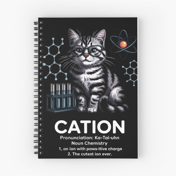 Item preview, Cation - Chemistry Humor Science Teacher Cat Pun designed and sold by AmandasHastie.