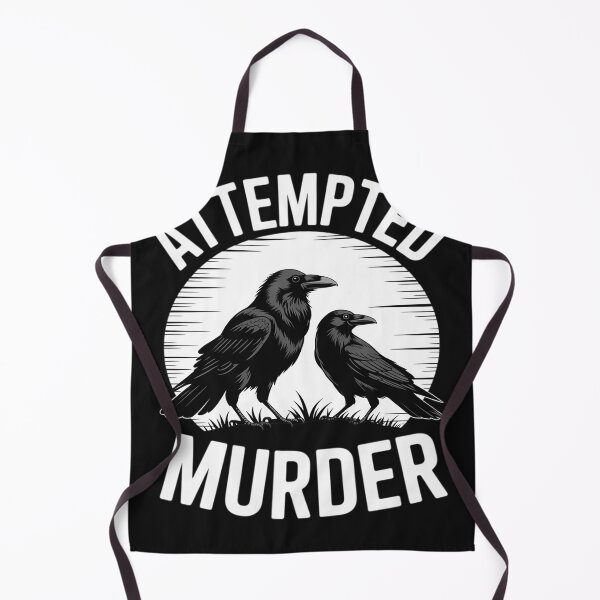 Item preview, Raven Crows Attempted Murder Funny Spooky Humor Halloween designed and sold by Dolostope.