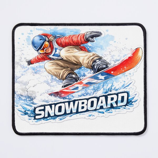 Item preview, Snowboard Extreme Winter Sports Sticker designed and sold by Mastermind-Art.