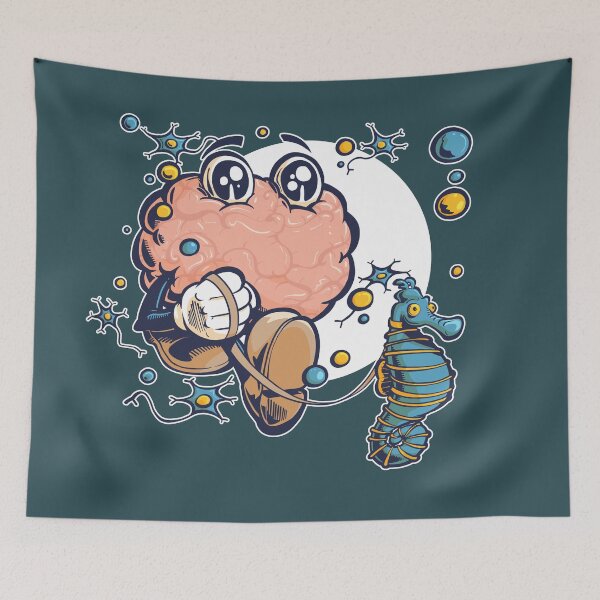 Item preview, Brain & Seahorse designed and sold by TomiAx.
