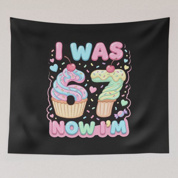 Item preview, Six Seven Meme 7 Year Old Birthday Shirt was 6 Now I'm 7  designed and sold by ArleneRowe.
