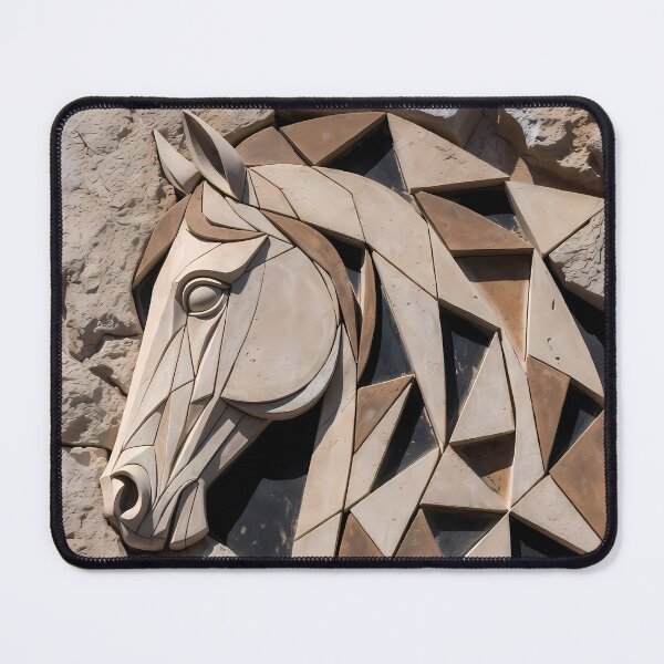 Item preview, Horse Theme Rock Wall Mural (image size 7840x11680) designed and sold by Digital-Davinci.